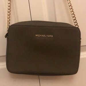 Army green with gold detail Mk crossbody